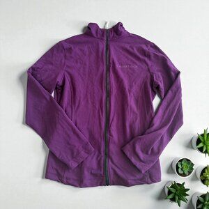 CANYON RANCH Purple Zip Track Jacket Size Small